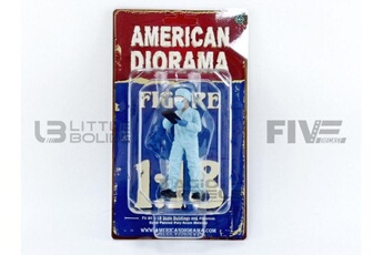 Voiture American Diorama Voiture miniature de collection american diorama 1-18 - figurines hazmat crew figure 4 - white / blue - 76270