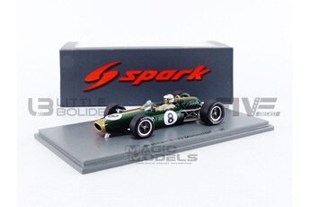 Voiture Spark Voiture miniature de collection spark 1-43 - brabham bt22 gp monaco - 1966 - green/ black - s7091