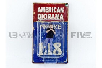 Voiture American Diorama Voiture miniature de collection american diorama 1-18 - figurines homme fumeur - black - 76282