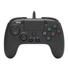 Manette Filaire Fighting Commander pour PS4, PS5 et PC Noir