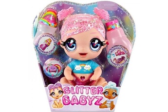 Poupée AUCUNE Glitter babyz - dreamia stardust - rose / arc-en-ciel - bébé 28 cm - change de couleur