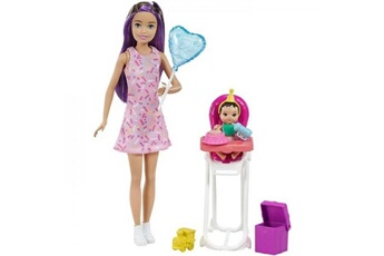 Poupée Barbie Barbie - coffret skipper babysitter anniversaire - des 3 ans