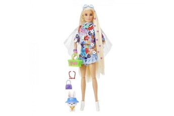 Poupée Barbie Barbie - barbie extra robe fleurie - poupée - 3 ans et +