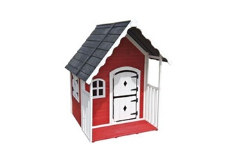 Maisons de jardin Outdoor Toys Maisonnette en bois outdoor toys anny - 120x130x140 cm - 1,56 m² avec garde-corps