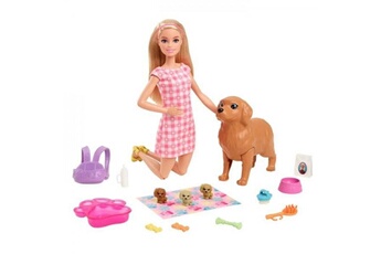 Poupée Barbie Barbie - barbie naissance des chiots - poupée - des 3 ans