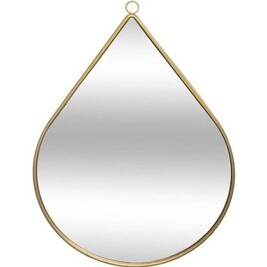 Miroir de décoration GENERIQUE Miroir en forme de goutte - Métal - 28 x ...