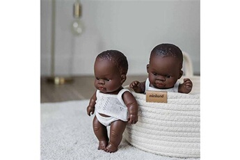 Autre jeux éducatifs et électroniques Miniland Miniland baby doll fille africaine 21 cm