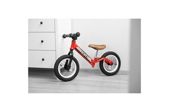Vélo enfant Carellia Rocket vélo d'équilibre en métal - rouge