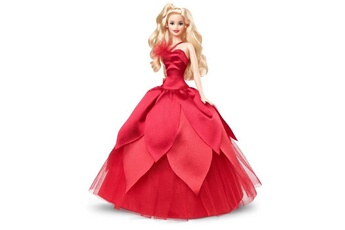 Poupée Barbie Barbie - barbie joyeux noël blonde - poupée - 6 ans et +