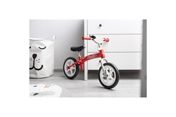 Vélo enfant Carellia Brass vélo d'équilibre en métal - rouge