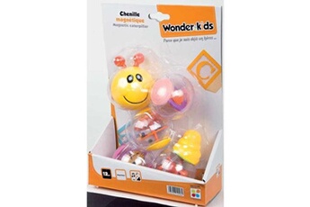 Autre jeux éducatifs et électroniques GENERIQUE Wonderkids - a1400057 - chenille magnétique 35cm - jeu en kit, à assembler pour enfant - composez vous-même votre chenille !