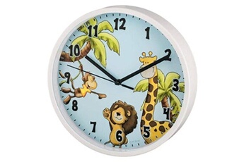 Autre jeux éducatifs et électroniques Hama Hama horloge murale pour enfant safari, ø 22,5 cm, silencieuse