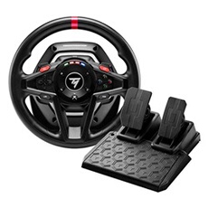Volant gaming de course à retour de force T128 Noir et Gris + Pédales Magnétiques pour Xbox Series S/X/ Xbox One/PC