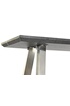 Pegane Console Table en acier argente et MDF coloris noir - Longueur 120 x Profondeur 40 x Hauteur 76 cm -- photo 4