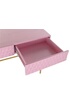Pegane Console Table en metal dore et bois de manguier coloris rose - Longueur 90 x Profondeur 45 x Hauteur 74 cm -- photo 4