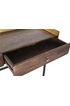 Pegane Console Table en metal noir et bois de manguier coloris marron fonce - Longueur 120 x Profondeur 40 x Hauteur 78 cm -- photo 3