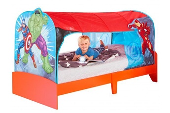 Tente et tipi enfant Pegane Tente de lit motif les avengers - dim : 190 x 90 x 90cm -pegane-