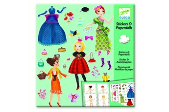 Toise Djeco Stickers et Paper dolls : Trop mode
