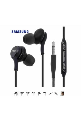 Ecouteurs Samsung Akg eo-ig955 casque pour samsung galaxy s8 et s8 plus et autre 3.5 jack noir