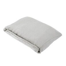 Plaid Coussin en Polaire Recyclée Gris