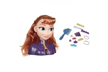 Poupée Disney Frozen Disney frozen - tete a coiffer princesse anna - la reine des neiges ii - avec accessoires - 20 cm- petit modele