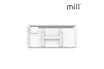 Mill Mill gl800lwifi3 radiateur mural en verre 800w wifi chauffe par convection, blanc photo 5