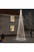 vidaXL Sapin de Noël avec piquet 1134 LED Blanc froid 800 cm photo 4