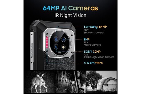 Smartphone Oukitel Oukitel wp19 smartphone robuste 256go 21000mah batterie 6.78'' 64mp nfc oukitel wp 19 cena