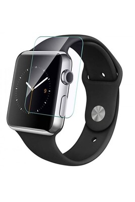Protection d'écran pour smartphone VISIODIRECT Film vitre protecteur 3D incurvé pour Apple Watch Series SE 2 2022 44mm bord noir verre trempé de protection transparent --