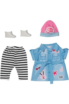 Poupée Zapf Creation Zapf creation 832585 - baby born deluxe robe en jean pour poupée de 43 cm