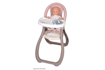 Accessoire poupée Smoby Smoby baby nurse chaise haute pour poupon jusqu'a 42cm (non inclus) - des 18 mois