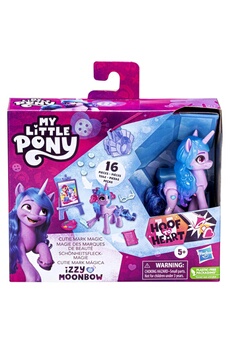 Figurine de collection Hasbro Hasbro f5252 - figurine de petite licorne izzy moonbow la magie des marques de beauté my little pony