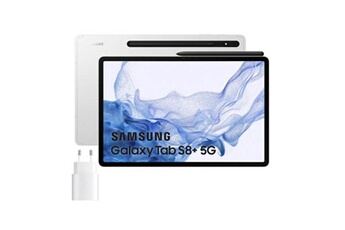 Tablette tactile Samsung Samsung galaxy tab s8 plus 5g 128gb rosa dorado + cargador 25w