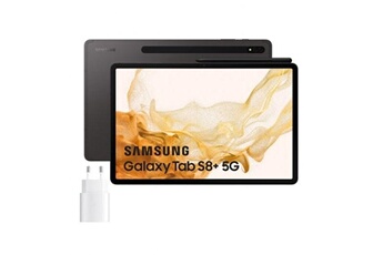 Tablette tactile Samsung Samsung galaxy tab s8 plus 5g 128gb rosa dorado + cargador 25w