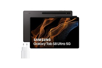 Tablette tactile Samsung Samsung galaxy tab s8 ultra 5g 128gb negra + cargador 25w