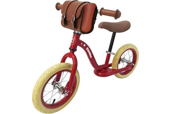 Vélo enfant Funbee Vélo pour enfants funbee retro balance bike sac à dos rouge marron