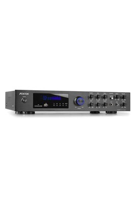 Amplificateur hi-fi Fenton AV550BT Amplificateur audio home cinéma 5.1 - 320W, 5 sorties enceintes / 1 sortie Subwoofer RCA, Streaming audio Bluetooth 5.0