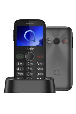 Smartphone Alcatel-Lucent Téléphone Portable Basique Alcatel 2020X 2.4 QVGA 4Mo 16Mo Gris