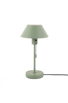 lampe à poser present time - lampe de table retro office - vert -