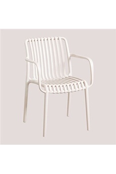 chaise sklum chaise avec accoudoirs wendell beige nude 81 cm