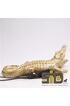 Sid - Lampe animal doré en résine Crocodile photo 3