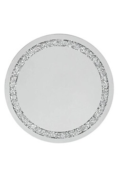 plat / moule atmosphera centre de table miroir polaire 40cm argent