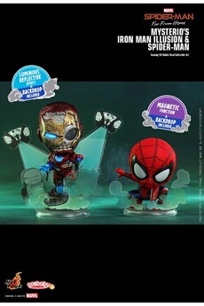 Figurine de collection Hot Toys Hot toys cosb768 - marvel comics - mysterios's iron man illusion & spider man