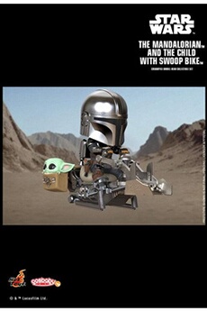 Figurine de collection Hot Toys Hot toys cosb846 - star wars : the mandalorian - the mandalorian & the child & swoop bike
