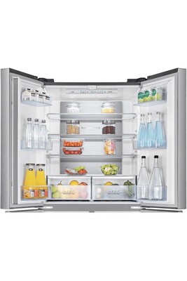 Refrigerateur americain Hisense Réfrigérateur Américain RQ563N4AI1 432L 40dB Acier Inoxydable Gris