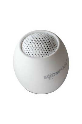 Enceinte sans fil Boompods Zero Talk Enceinte Bluetooth  Alexa  intégré directement, fonction mains libres, anti-chocs, étanche à leau  blanc