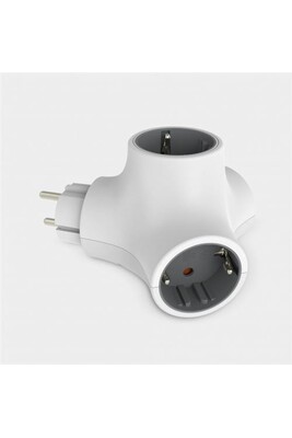 Prises, multiprises et accessoires électriques KSIX Rallonge 3 prises Schuko sans interrupteur MOLECULE Blanc