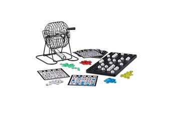 Jeux classiques Relaxdays Jeux de société bingo boulier en métal lotto tombola jeux de hasard chance hxlxp: 20 x 17,5 x 21,5 cm, noir