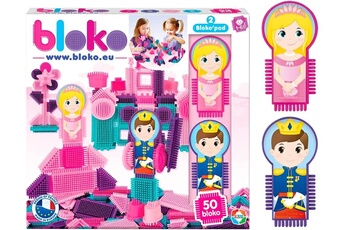 Autres jeux créatifs Bloko Bloko - coffret à thème avec deux figurines - dès 12 mois - fabriqué en europe - jouet de construction (50 princesse) (toys & games) mbi international