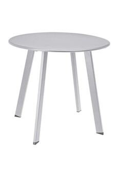 table d'appoint progarden table 50x45 cm gris mat